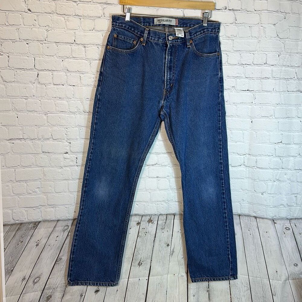 Levi’s Mens 505 Regular Fit Straight Jeans size W36 L34